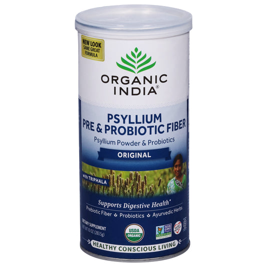 Organic India Original Psyllium Pre & Probiotic Fiber 10 oz