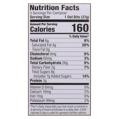 Bobo's Peanut Butter Chocolate Chip Oat Bites 5 - 1.3 oz Oat BItes