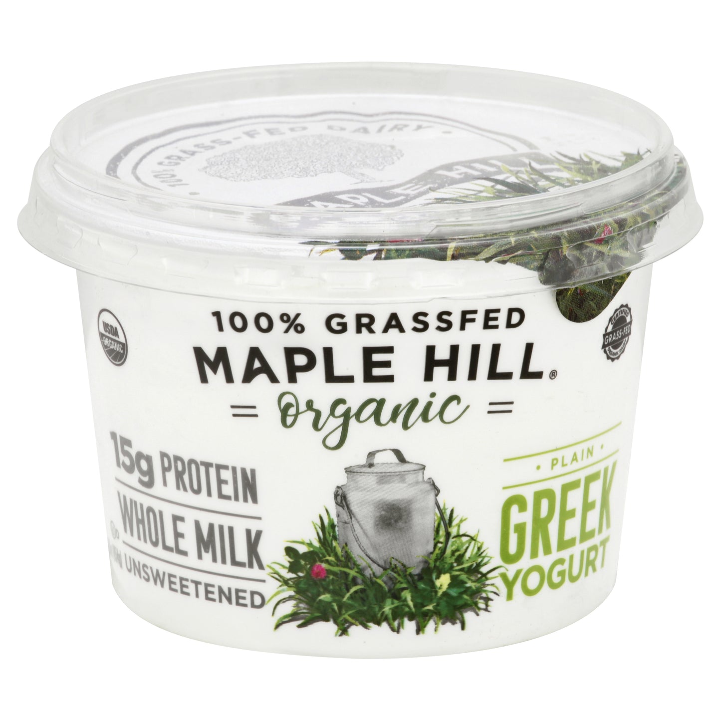 Maple Hill Organic Greek Plain Yogurt 16 oz