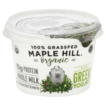 Maple Hill Organic Greek Plain Yogurt 16 oz