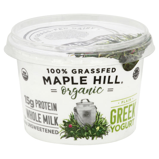 Maple Hill Organic Greek Plain Yogurt 16 oz