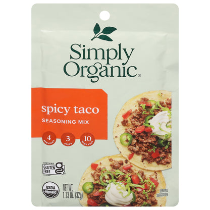 Simply Organic Spicy Taco Seasoning Mix 1.13 oz