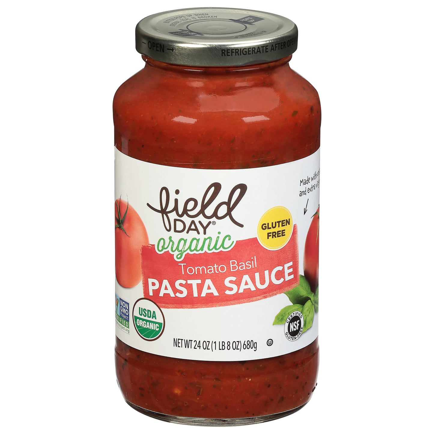 Field Day Organic Tomato Basil Pasta Sauce 24 oz