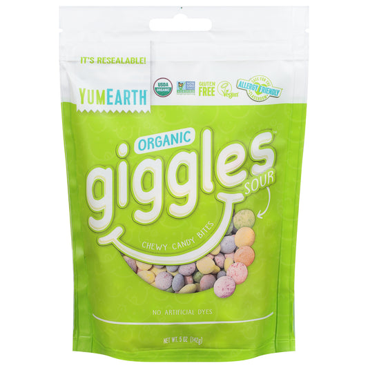 YumEarth Giggles Organic Sour Chewy Candy Bites 5 oz