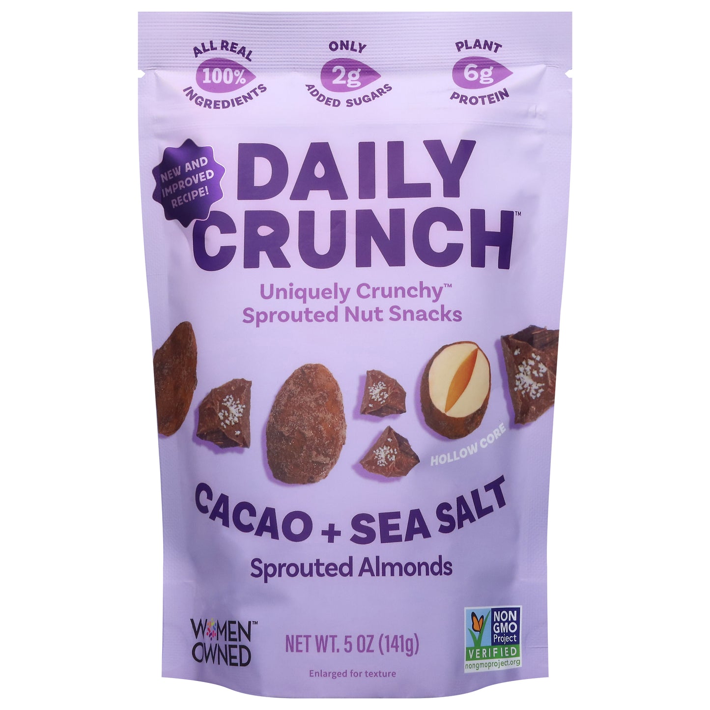 Daily Crunch Cacao + Sea Salt Sprouted Almonds 5 oz