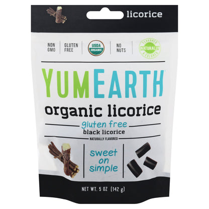 YumEarth Organic Black Licorice 5 oz