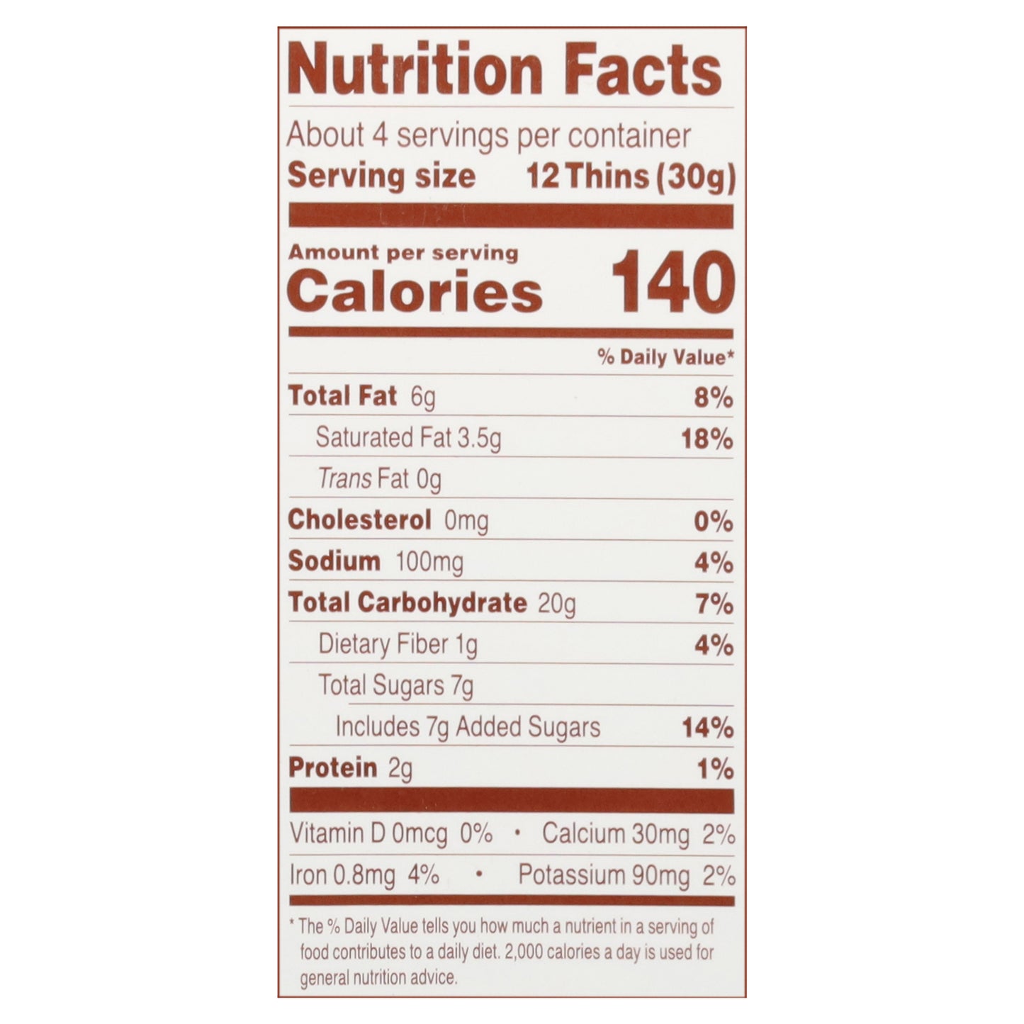 Simple Mills Seed & Nut Flour Honey Cinnamon Sweet Thins 4.25 oz