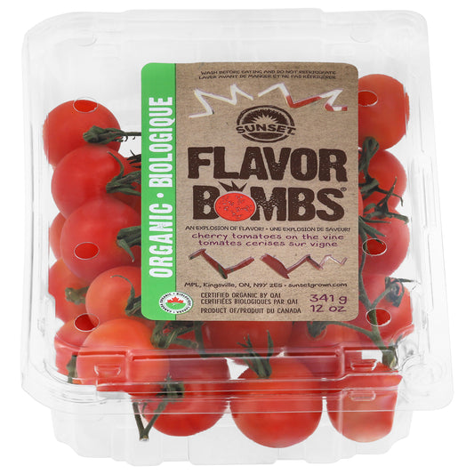 Sunset Flavor Bombs Organic Cherry Tomatoes on the Vine 12 oz