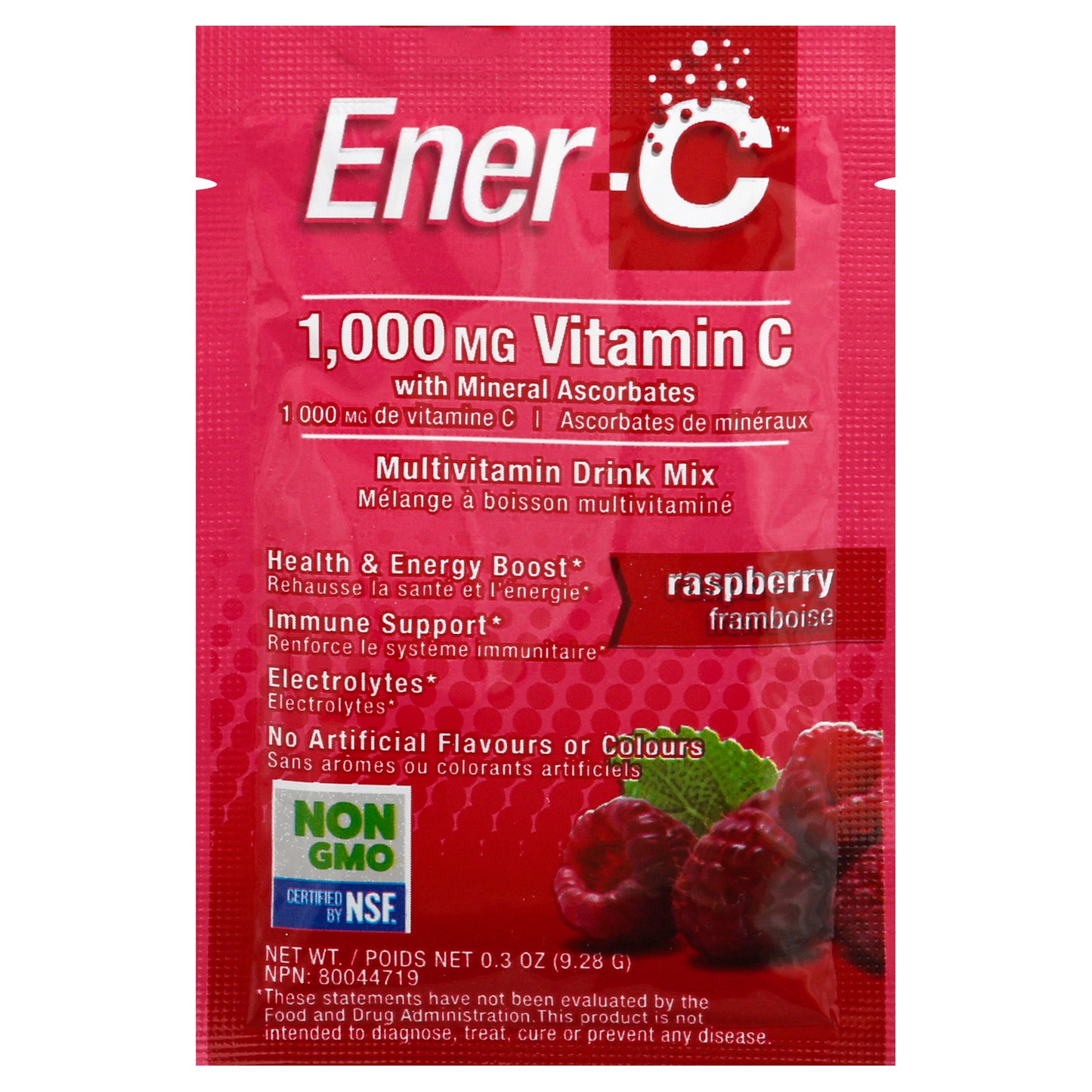 EnerC Raspberry Multivitamin Drink Mix 0.3 oz
