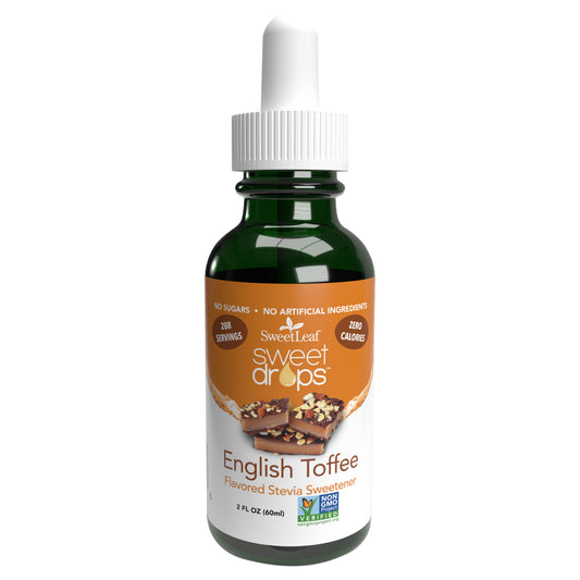 SweetLeaf Sweet Drops English Toffee Stevia Sweetener 2 fl oz