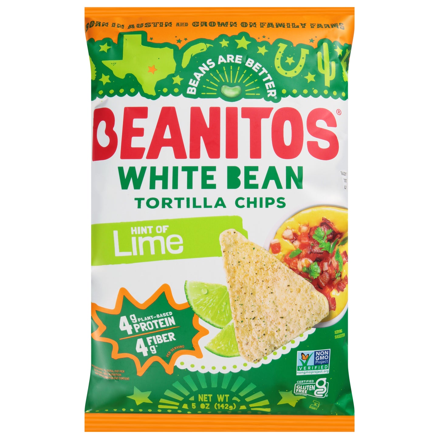 Beanitos White Bean Hint of Lime Tortilla Chips 5 oz
