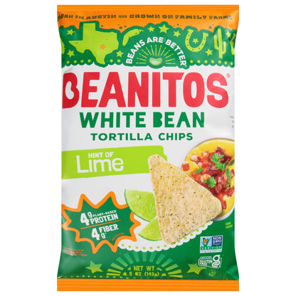 Beanitos White Bean Hint of Lime Tortilla Chips 5 oz