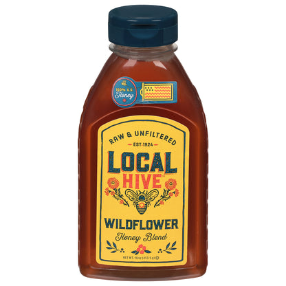 Local Hive Wildflower Raw & Unfiltered Honey Blend 16 oz