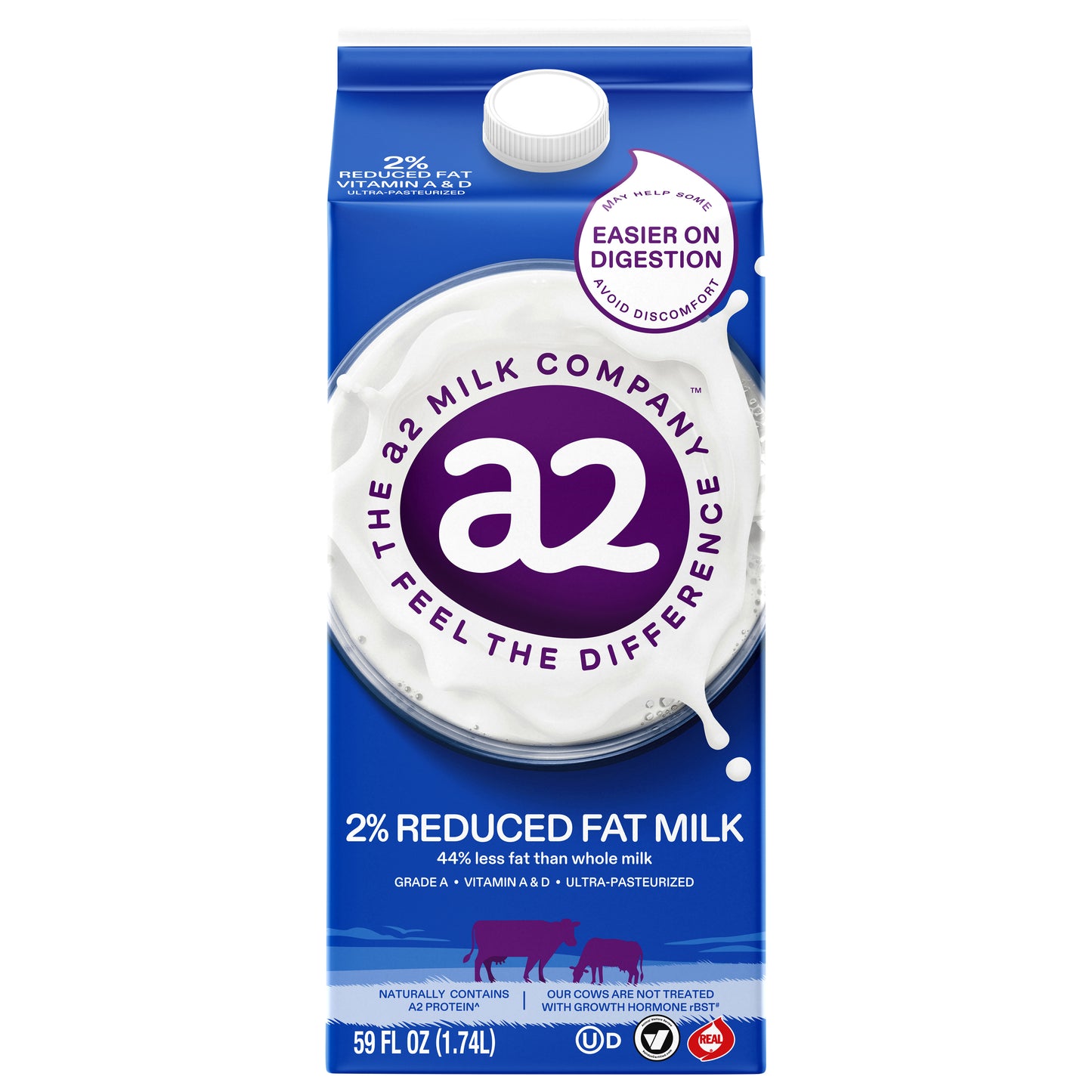 a2 Milk 2% Reduced Fat Milk, 59 oz.