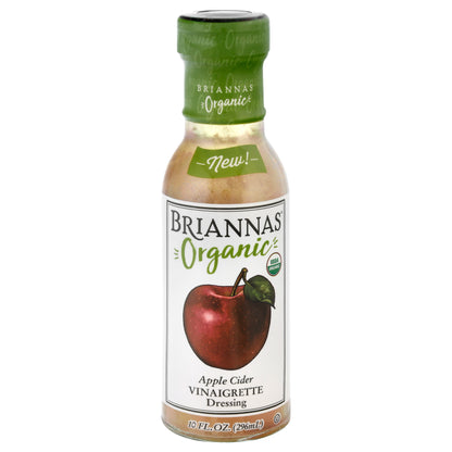 Briannas Organic Apple Cider Vinaigrette Dressing 10 oz