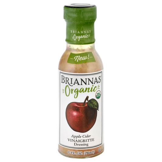 Briannas Organic Apple Cider Vinaigrette Dressing 10 oz
