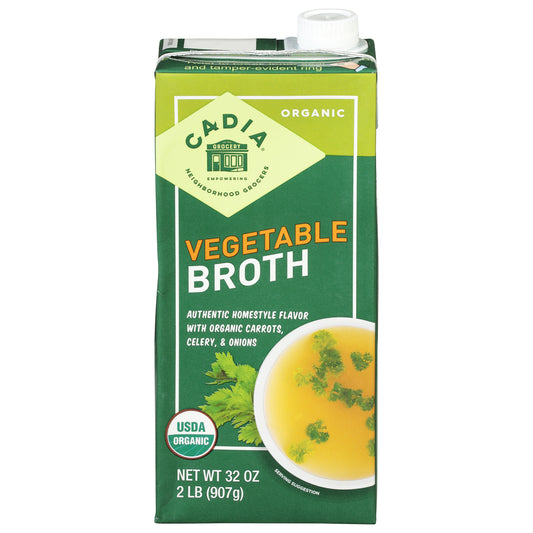 Cadia Organic Vegetable Broth 32 oz