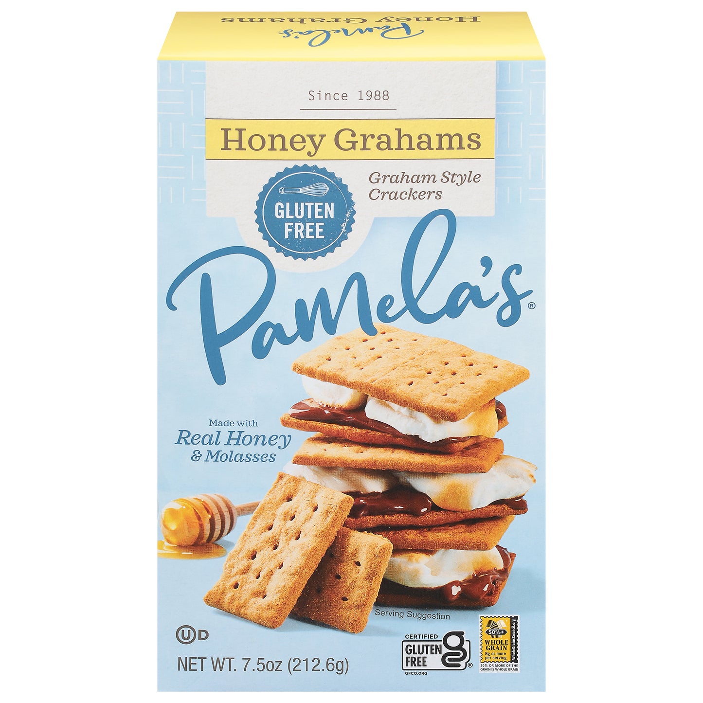 Pamela's Graham Style Honey Grahams Crackers 7.5 oz