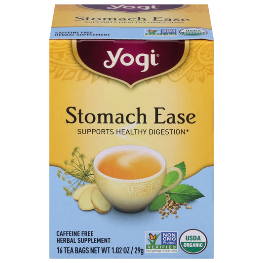 Yogi Tea Bags Caffeine Free Stomach Ease 16 Tea Bags