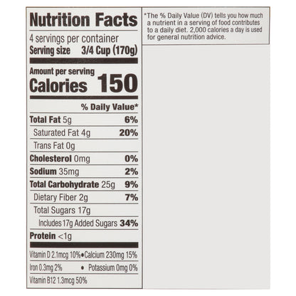 So Delicious Dairy Free Vanilla Coconutmilk Yogurt Alternative 24 oz Cup\Tub