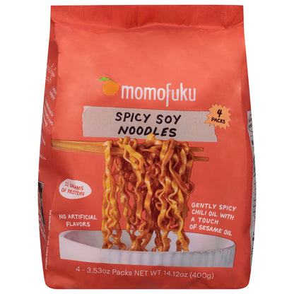 Momofuku Spicy Soy Noodles 4 - 3.53 oz Packs