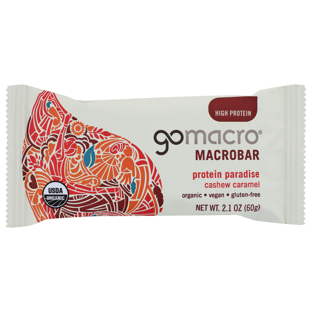 GoMacro Organic Cashew Caramel Bar 2.1oz