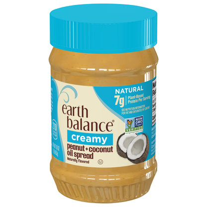Earth Balance Creamy Peanut and Coconut Oil Spread, 16 oz.