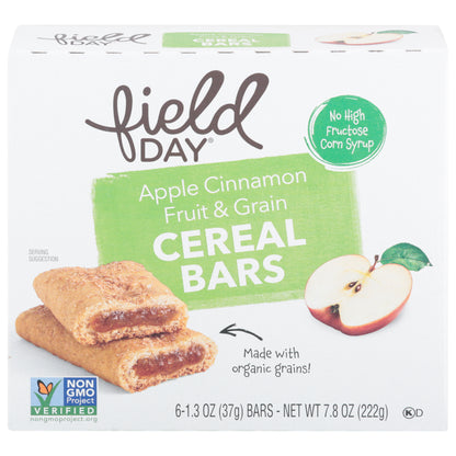 Field Day Apple Cinnamon Fruit & Grain Cereal Bars Packed, Unspecified 6 - 1.3 oz (37 g) Bars