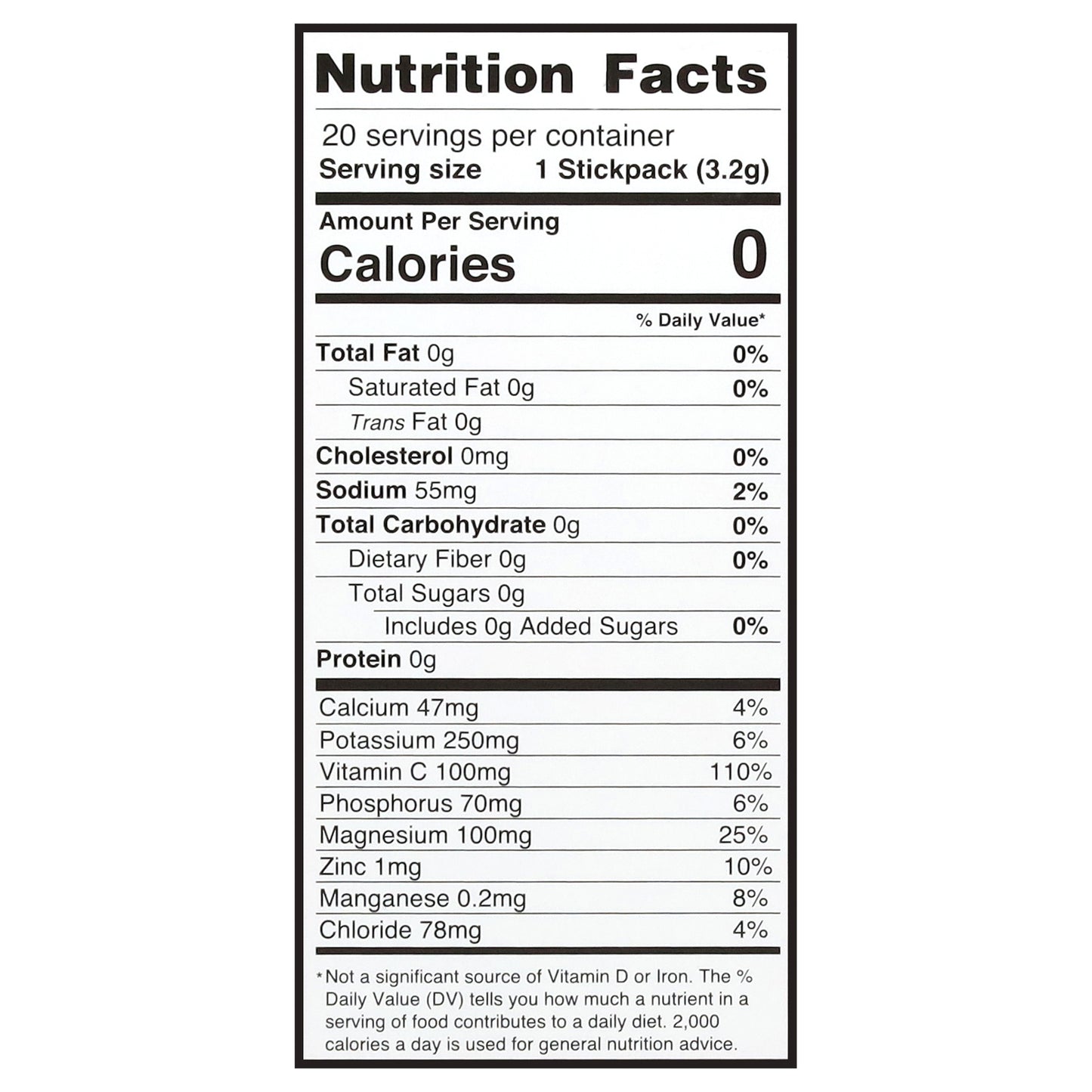 Ultima Replenisher Daily Raspberry Flavored Electrolyte Drink Mix 20 - 0.11 oz Sticks