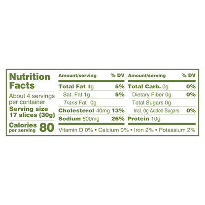 Applegate Natural Uncured Turkey Pepperoni Sliced, 4oz