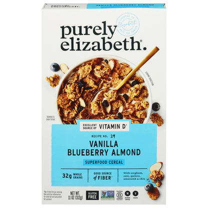 Purely Elizabeth Recipe No. 29 Vanilla Blueberry Almond Superfood Cereal 11 oz