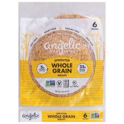 Angelic Bakehouse Sprouted Whole Grain Wraps 6 ea