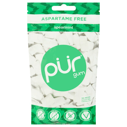 Pur Aspartame Free Spearmint Sugar Free Chewing Gum 55 ea