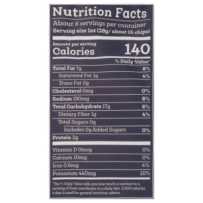 Siete Kettle Cooked Hint of Serrano Sea Salt & Vinegar Potato Chips 5.5 oz