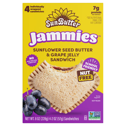 SunButter Jammies Sunflower Seed Butter and Grape Jelly Sandwich 8 Oz