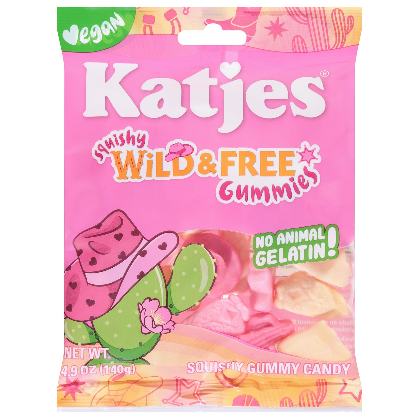 Katjes Wild & Free Squishy Gummy Candy 4.9 oz