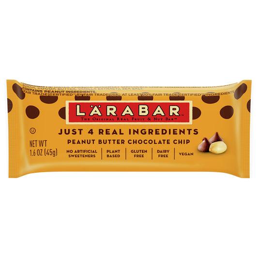 Larabar, Gluten Free Bar, Peanut Butter Chocolate Chip, Vegan, 1.6 oz