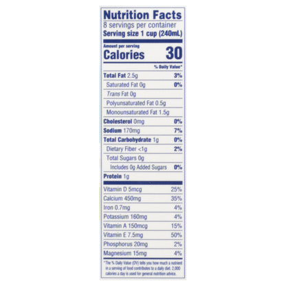 Almond Breeze Original Unsweetened Almondmilk 0.5 gl