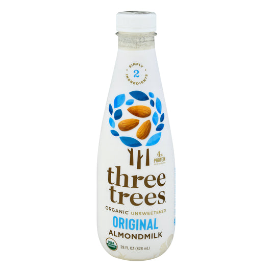 Three Trees Unsweetened Organic Original Almond Milk 28 oz
