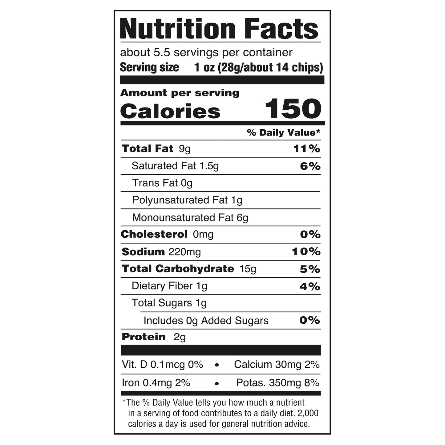 5.5 oz Boulder Canyon Wavy Cheddar Sour Cream Chip