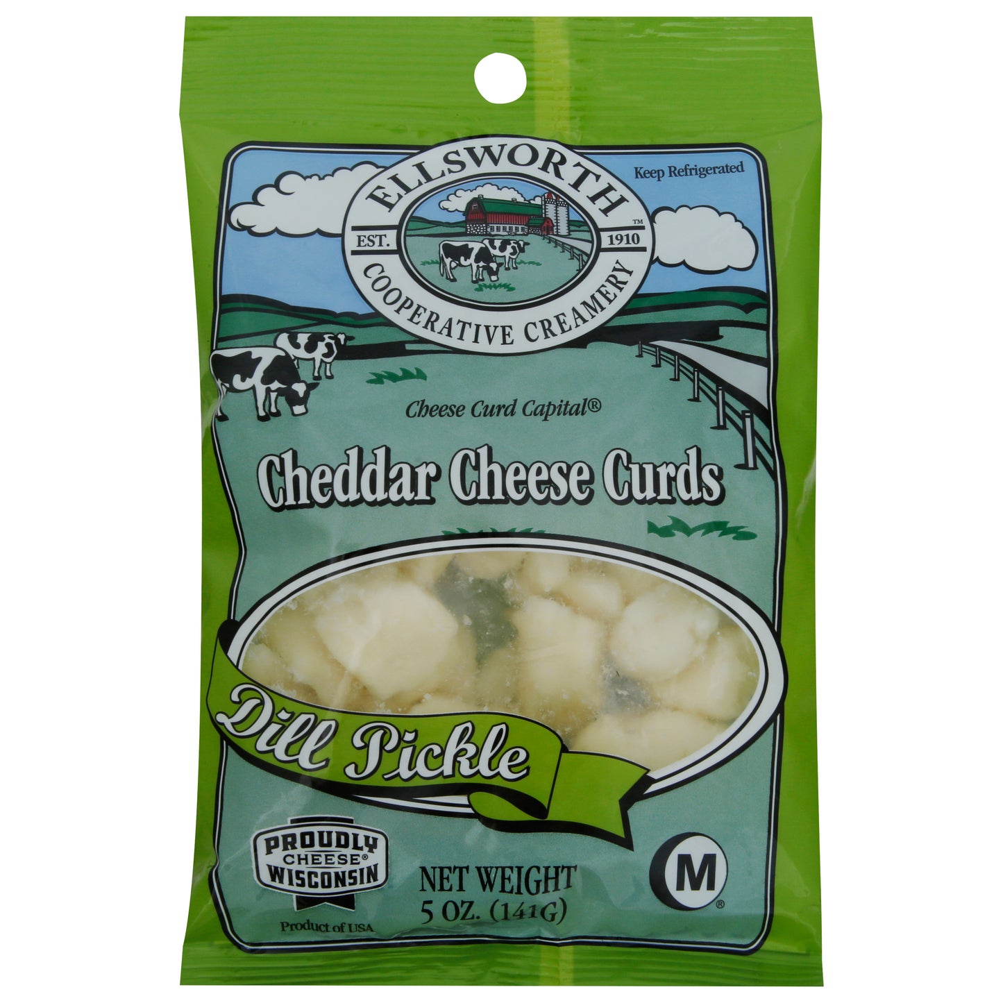 Ellsworth Cooperative Creamery Dill Pickle Cheddar Cheese Curds 5 oz