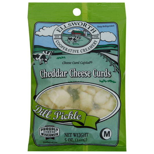 Ellsworth Cooperative Creamery Dill Pickle Cheddar Cheese Curds 5 oz