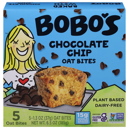 Bobo's Chocolate Chip Oat Bites 5 - 1.3 oz Oat Bites