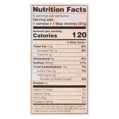 Deep Potato & Pea Samosas 12 oz