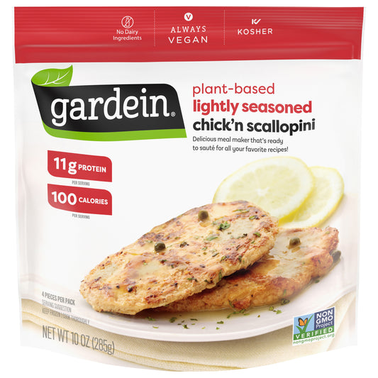 Gardein Plant-Based Chick'n Scaloppini, Vegan, Frozen, 10 oz.