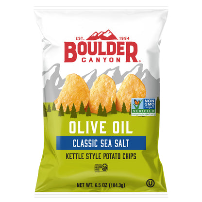 Boulder Canyon Olive Oil Classic Cut Classic Sea Salt Potato Chips 6.5 oz