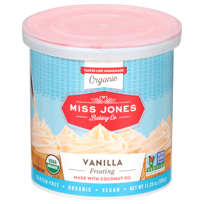 Miss Jones Baking Co. Organic Vanilla Frosting 11.29 oz
