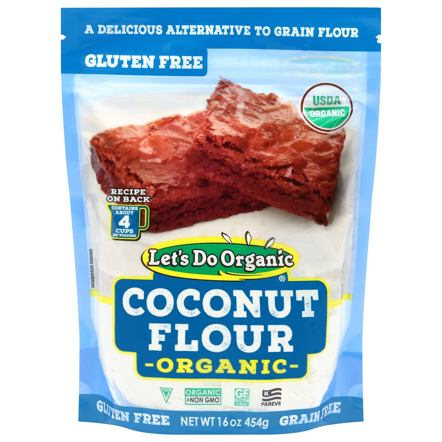 Let's Do Organic Gluten Free Organic Grain Free Coconut Flour 16 oz