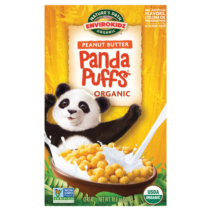 Nature's Path Envirokidz Organic Panda Puffs Cold Cereal 10oz Box