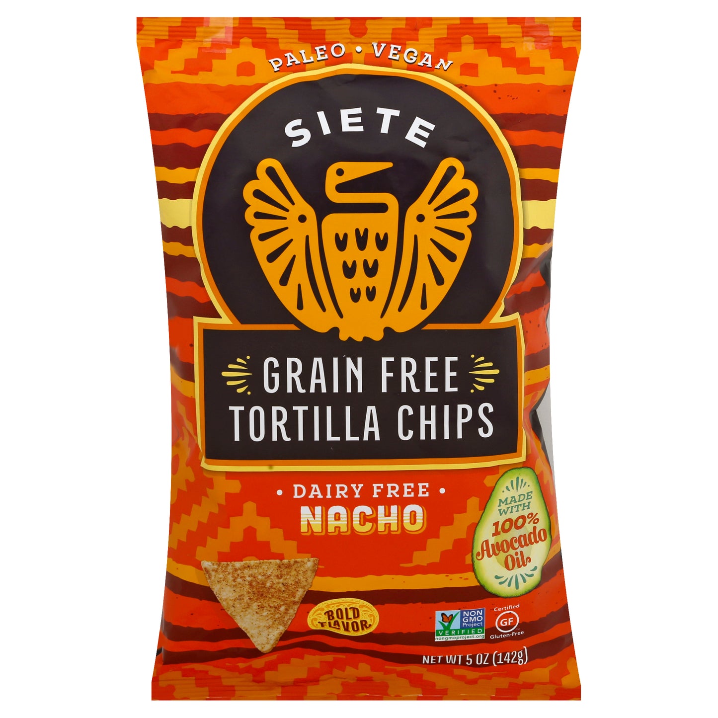 Siete Grain Free Nacho Tortilla Chips 5 oz